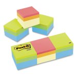 Post-it Notes Mini Cubes, 2 x 2, Assorted Colors, 3 400-Sheet Pads (MMM20513PK)