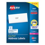 Avery 5960 Easy Peel White Address Labels, 1" x 2-5/8", 7,500 Labels (AVE5960)