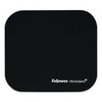 Fellowes Mouse Pad w/Microban, Nonskid Base, 9 x 8, Black (FEL5933901)