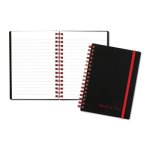 Black N' Red Poly Twinwire Ruled Notebook, White, 70 Sheets (JDKF67010)