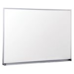 Universal Melamine Whiteboard, 48in x 36in, Satin Aluminum Frame (UNV43624)
