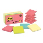 Post-it Pop-Up Note Refill, 3 x 3, Yellow & Asst. Brights,14 Pads (MMMR33014YWM)
