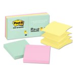 Post-it Pop-up Notes Refills, 3 x 3, Three Pastel Colors, 6 Pads (MMMR330AP)
