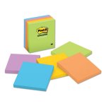 Post-it Notes Ultra Color Notes, 3 x 3, Five Colors, 5 Pads (MMM6545UC)