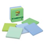 Post-it Super Sticky Notes, 3 x 3, Tropic Breeze Colors, 5 Pads (MMM6545SST)