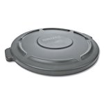 Rubbermaid 2631 Brute 32 Gallon Round Trash Container Lid, Gray (RCP 2631 GRA)