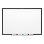 Quartet Std Magnetic Whiteboard, 76-3/4 x 51-1/2, Black Al Frame, EA (QRTSM537B)