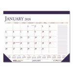 Doolittle Monthly Desk Pad Calendar, 22 x 17, Blue/Gray (HOD164)