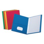 Universal Two-Pocket Portfolios, 11 x 8-1/2, Assorted, 25/Box (UNV57113)