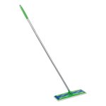 Swiffer Max Sweeper Mop, 17" Wide Mop, Blue/Silver, 3 Mops (PGC37108)