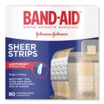 Band-aid Tru-Stay Sheer Strips Adhesive Bandages, Assorted, 80/Box (JOJ4669)