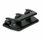 Master 20-Sheet 3-Hole Punch, Oversized Handle, 9/32" Holes, Steel, Blk (MATMP3)
