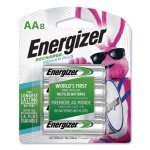 Energizer NiMH Rechargeable Batteries, AA, 8 Batteries/Pack (EVENH15BP8)