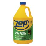 Zep Commercial High Traffic Floor Polish, 1 gal, 4/Carton (ZPEZUHTFF128CT)