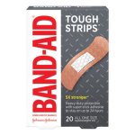 Band-aid 4408 Flexible Fabric Adhesive Tough Strip Bandages, 20/Box (JOJ4408)