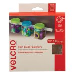 Velcro Sticky-Back Hook and Loop Fastener Roll, 15 Inches, Clear (VEK91325)