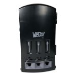 Wego Single Touch Cutlery Dispenser, 13.39" x 23.62", Black, Each (WEG56102200)