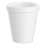 Dart Insulated Foam Drink Cups, 8-oz., White, 1,000 Cups (DCC8J8)