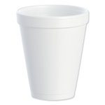 Dart Foam Drink Cups, 10oz, White, 25/Bag, 40 Bags/Carton (DCC10J10)