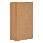 GEN 12# Paper Bag, 40-lb Base Weight, Brown Kraft, 500 per Pack (BAGGK12500)