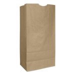GEN #16 Paper Grocery Bags, 57 lb Weight, Brown Kraft, 500 Bags (BAGGX16)