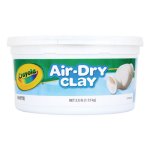 Crayola Nontoxic Air-Dry Clay, White, 2 1/2 lb Bucket (CYO575050)