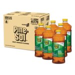 Pine-Sol Multi-Surface Cleaner Disinfectant, 60 oz, Pine, 6 Bottles (CLO41773CT)
