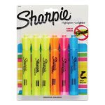 Sharpie Tank Style Highlighters, Chisel Tip, Assorted Colors, 6/Set (SAN25876PP)