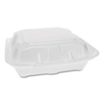 Pactiv Hinged Lid Containers, 8.42 x 8.15 x 3, 150 Containers (PCTYTD18803ECON)