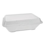 Pactiv Hinged Lid Containers, Single Tab Lock, 150 Containers  (PCTYTH102050001)