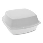 Pactiv Hinged Lid Containers, Single Tab Lock, 500 Containers (PCTYTH100800000)