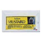 Vistar Condiment Packets, Mustard, 0.16 oz Packet, 200/Carton (VST80006)