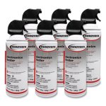 Innovera Compressed Air Duster Cleaner, 10 oz Can, 6/Pack (IVR10016)