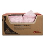 Wypall Foodservice Cloths, 12.5 x 23.5, Red, 200/Carton (KCC51639)