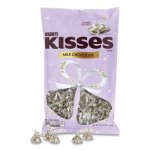 Hershey's KISSES Wedding "I Do" Milk Chocolates, Gold Wrappers/Silver Hearts, 48 oz Bag (GRR24600222)
