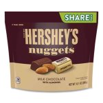 Hershey's Nuggets Share Pack, Milk Chocolate with Almonds, 10.1 oz Bag, 3/Pack (GRR24600442)