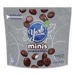 York Unwrapped Minis Dark Chocolate Peppermint Patties, 7.6 oz Bag, 4 Bags/Pack (GRR24600407)