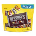 Hershey's Miniatures Variety Family Pack, Assorted Chocolates, 17.6 oz Bag (GRR24600427)
