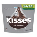 Hershey's KISSES, Milk Chocolate Share Pack, Silver Wrappers, 10.8 oz Bag, 3 Bags/Pack (GRR24600432)