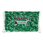 Hershey's KISSES, Milk Chocolate, Green Wrappers, 66.7 oz Bag (GRR24600087)