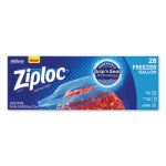 Ziploc Zipper Freezer Bags, 2.7 mil, 9.6" x 12.1", Gallon, 28 Bags (SJN314445BX)