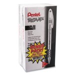 Pentel Ballpoint Pen, Black Ink, 0.7 mm Fine Point, 24 Pens (PENBK90ASW2)