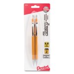 Pentel Sharp Automatic Pencil, 0.9 mm, Yellow Barrel, 2/Pack (PENP209BP2K6)