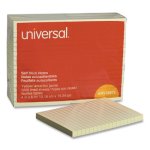 Universal Standard Self-Stick Notes, 4 x 6, Lined, Yellow, 12 Pads (UNV35673)