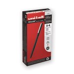 Uni-ball Roller Ball Stick Dye-Based Pen, Red Ink, Micro, Dozen (UBC60152)