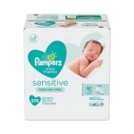 Pampers Sensitive Baby Wipes, Unscented, 8 Packs (PGC88529CT)