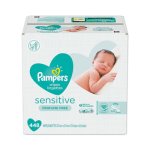 Pampers Sensitive Baby Wipes, Unscented, 1 Carton (PGC19513CT)