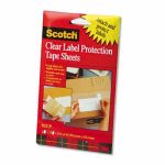 Scotch® ScotchPad Label Protection Tape Pads, 2 25-Sheet Pads/Pack (MMM822P)