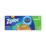 Ziploc Resealable Zipper Sandwich Bags,  w/ Grip Strip, 480 Bags (SJN315882)