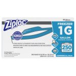 Ziploc 1 Gallon Double Zipper Freezer Bags, 250 Bags (SJN682258)